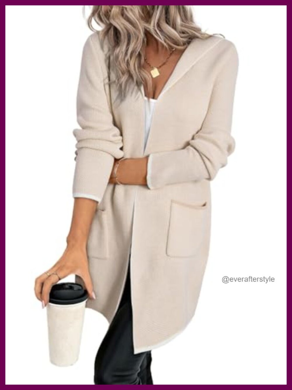 Hooded Cardigan Sweaters for Women Fall Outfits